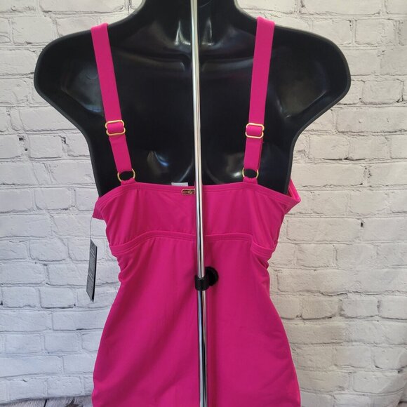 Lauren Ralph Lauren Plus Size Halter-Neck One Piece Swimsuit - Picture 5 of 7